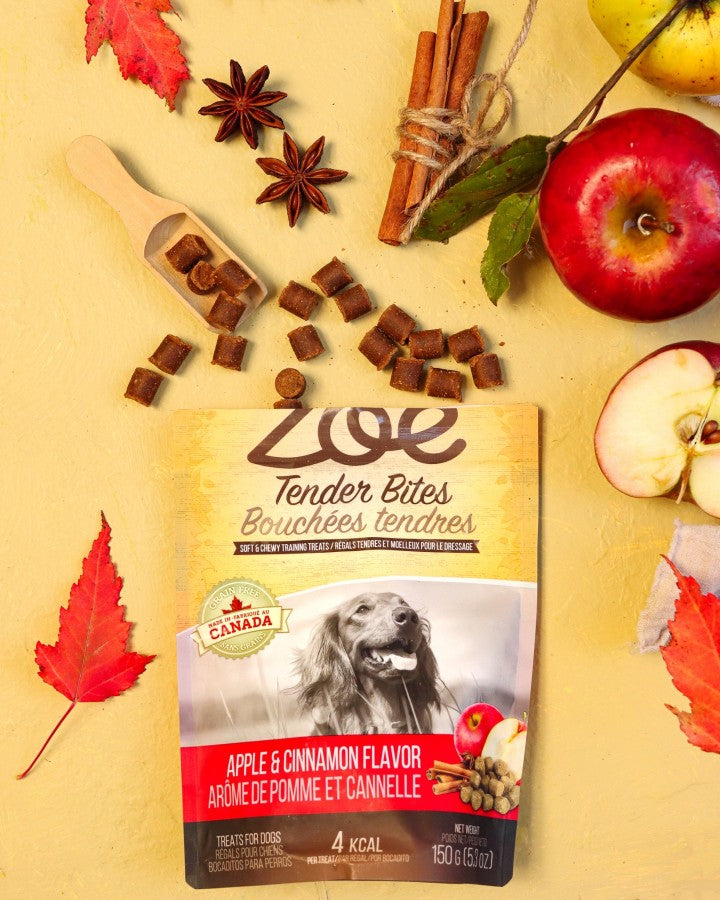 Zoë - Tender Bites Dog Treat - APPLE and CINNAMON - 150GM (5.3oz)