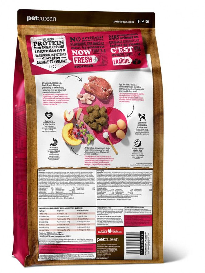 LocalID_46683 Petcurean - NOW LAMB & PORK Adult - 9.98kg (22LB)