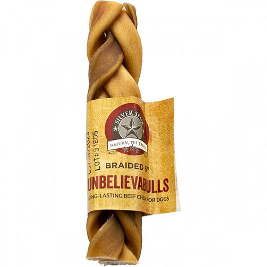 LocalID_69008 Silver Spur - UNBELIEVABULLS Braided Dog Chew - 15.3CM (6in)