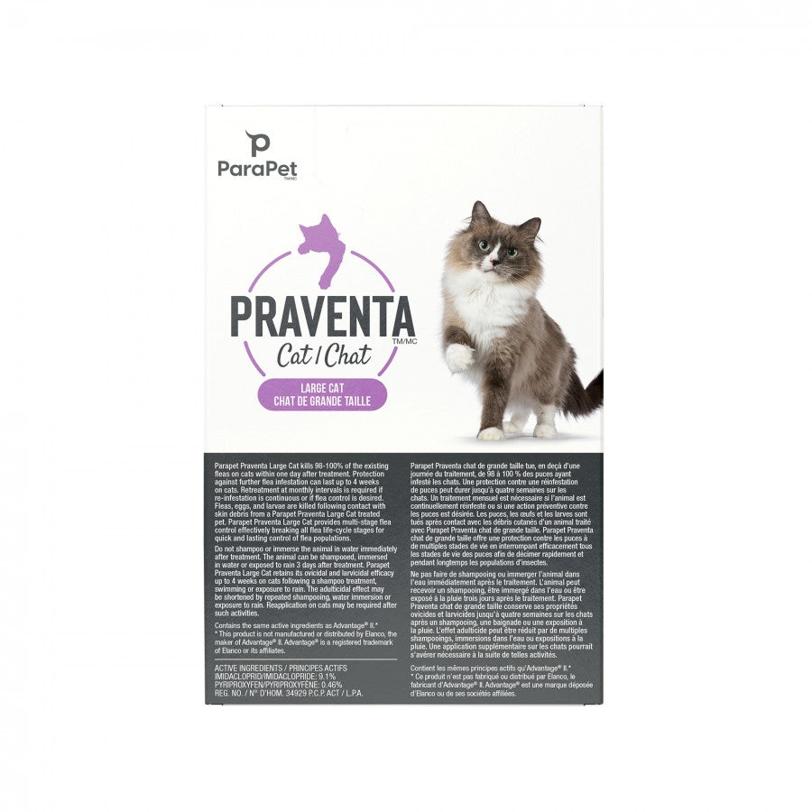 LocalID_71242 Parapet - Praventa for LARGE Cats - 4KG and Over - 6 Tubes
