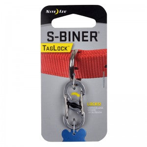 *S.O. - Up to 2 Week Wait* Nite Ize - S-Biner Tag Lock - STAINLESS STEEL