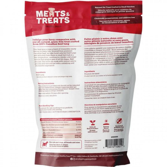 LocalID_67513 Healthy Paws - Dehydreated BEEF LUNG Dog Treat - 75GM (2.64oz)