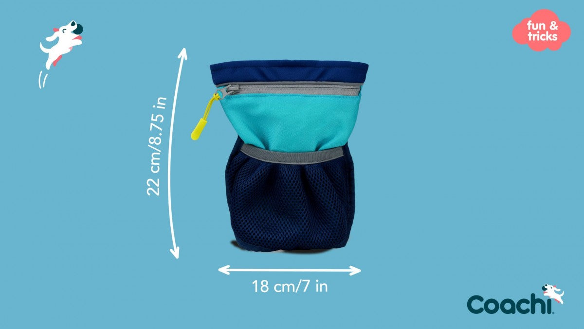LocalID_70373 Company of Animals - Tricks PRO Train & Treat Bag - Navy & Light Blue - 22CM (8.75in) Tall
