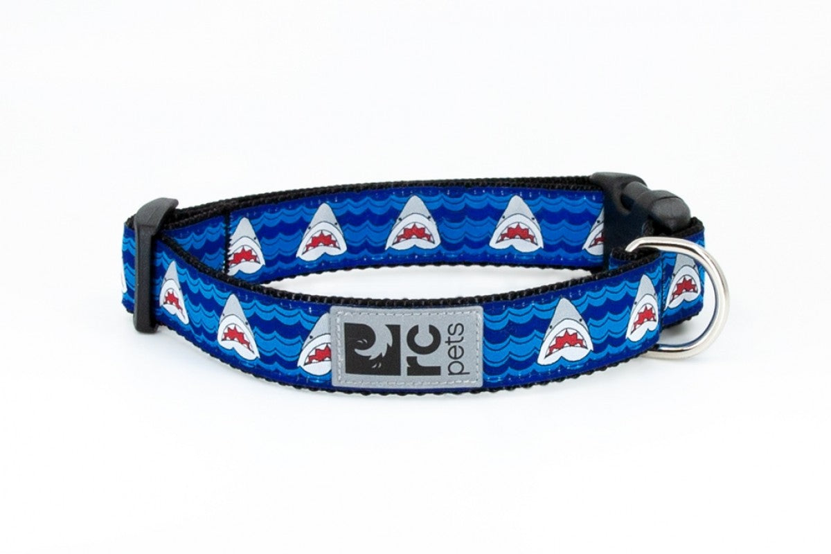 LocalID_53893 RC Pets - Clip Collar - SHARK ATTACK - Medium - 1in x 12-20in