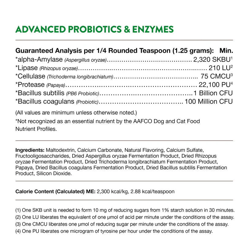 LocalID_70910 NaturVet - Advanced Probiotics & Enzymes Powder - 114GM (4oz)