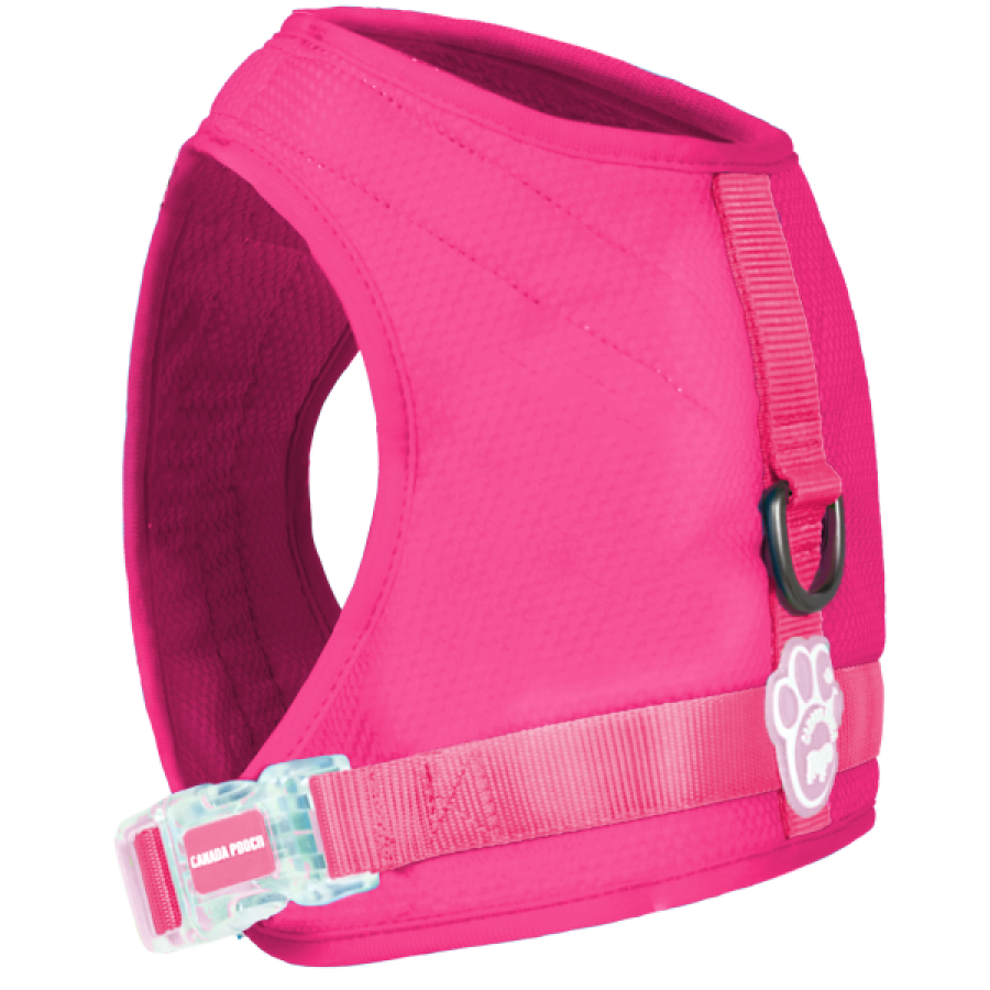 *DISC* Canada Pooch - Chill Seeker Cooling Dog Harness - NEON PINK - Size 18