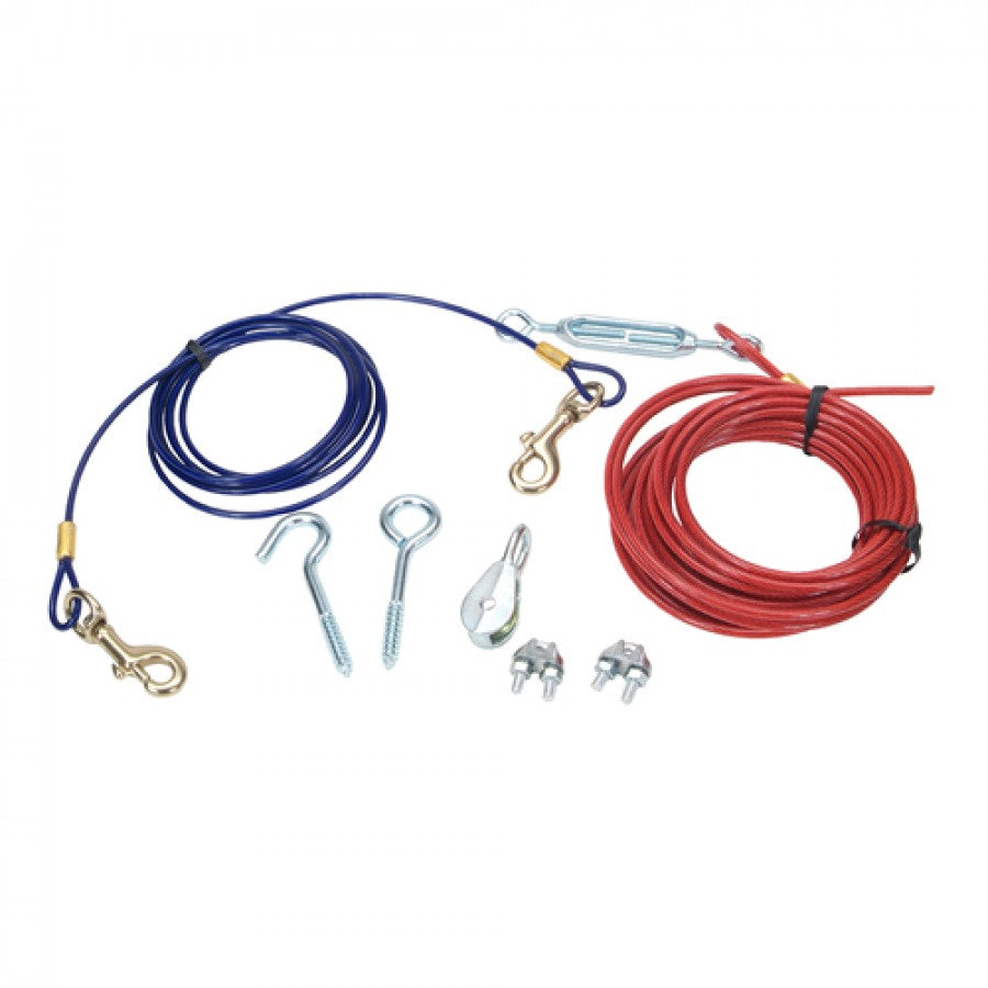 LocalID_35257 Coastal - Titan Aerial Dog Run With Brass Snap - 50ft