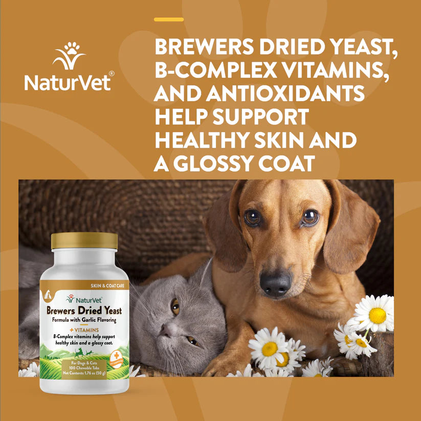 LocalID_70935 NaturVet - Brewers Yeast & Garlic - 50GM (1.76oz) - 100CT