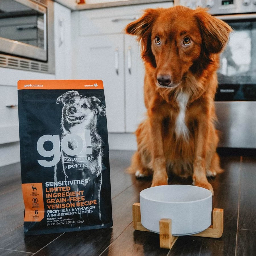 *S.O. - Up to 2 Week Wait* Petcurean - GO! Sensitivities LID GF VENISON Dry Dog Food - 9.98KG (22lb)