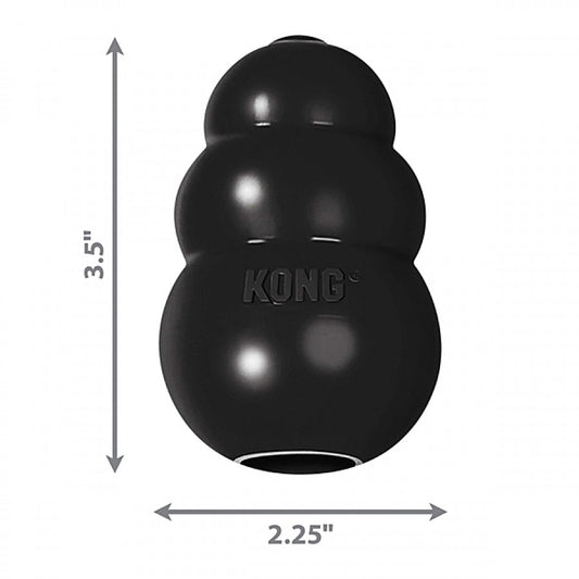 LocalID_69797 KONG - Extreme BLACK Dog Treat Dispensing Toy - MEDIUM - 9CM (3.5in)