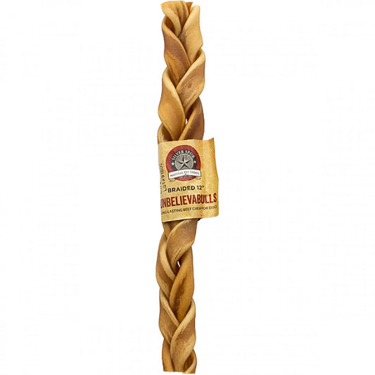 LocalID_69010 Silver Spur - UNBELIEVABULLS Braided Dog Chew - 30.5CM (12in)