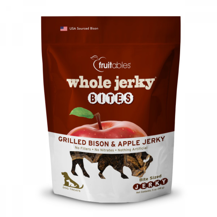 *DNR* Fruitables - Whole Jerky Bites GRILLED BISON Dog Treats - 141GM (5oz)