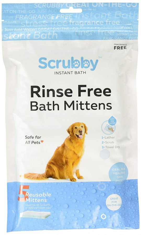 LocalID_71353 Scrubby Pet Solutions - Scrubby Pet Bath Mitt - 5PK