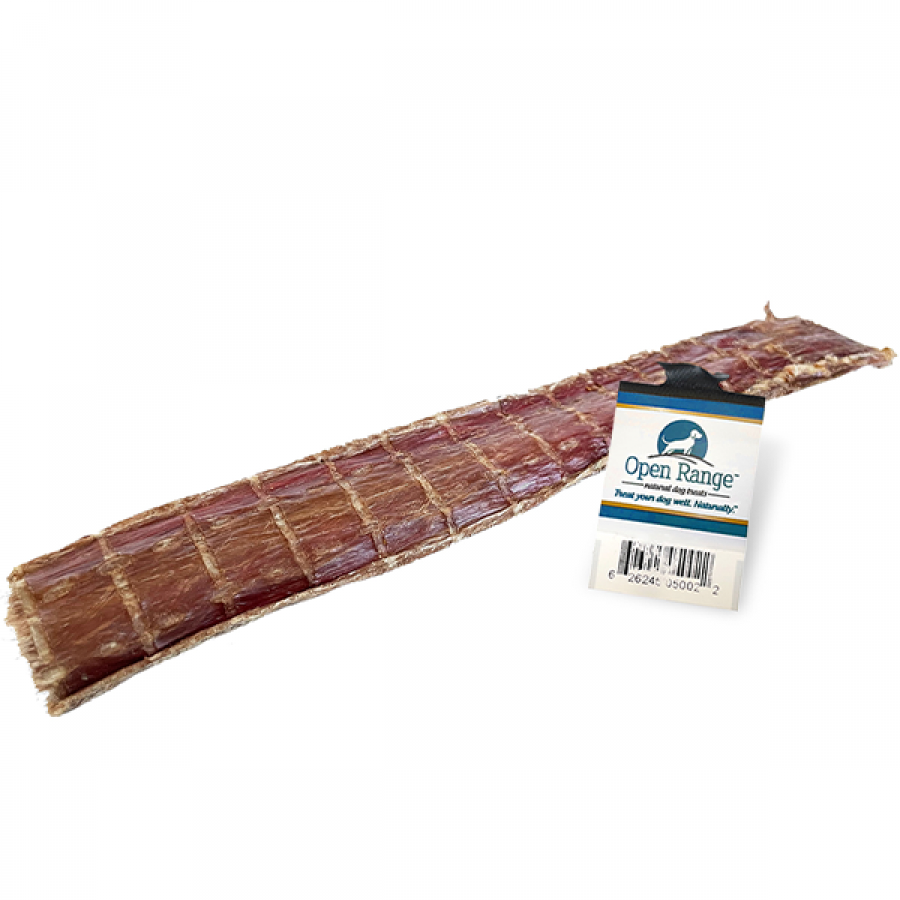 LocalID_64359 Open Range - Beef CHOMPER Esophagus FLAT Dog Chew - 30CM (12in)