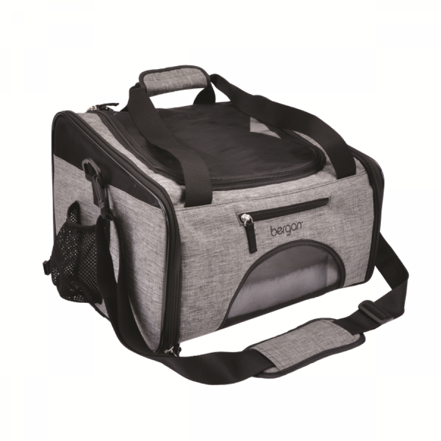 LocalID_55007 Coastal - Bergan Booster Pet Carrier Grey/Black - 26.6x30.4x40CM (10.5x12x15.75in)