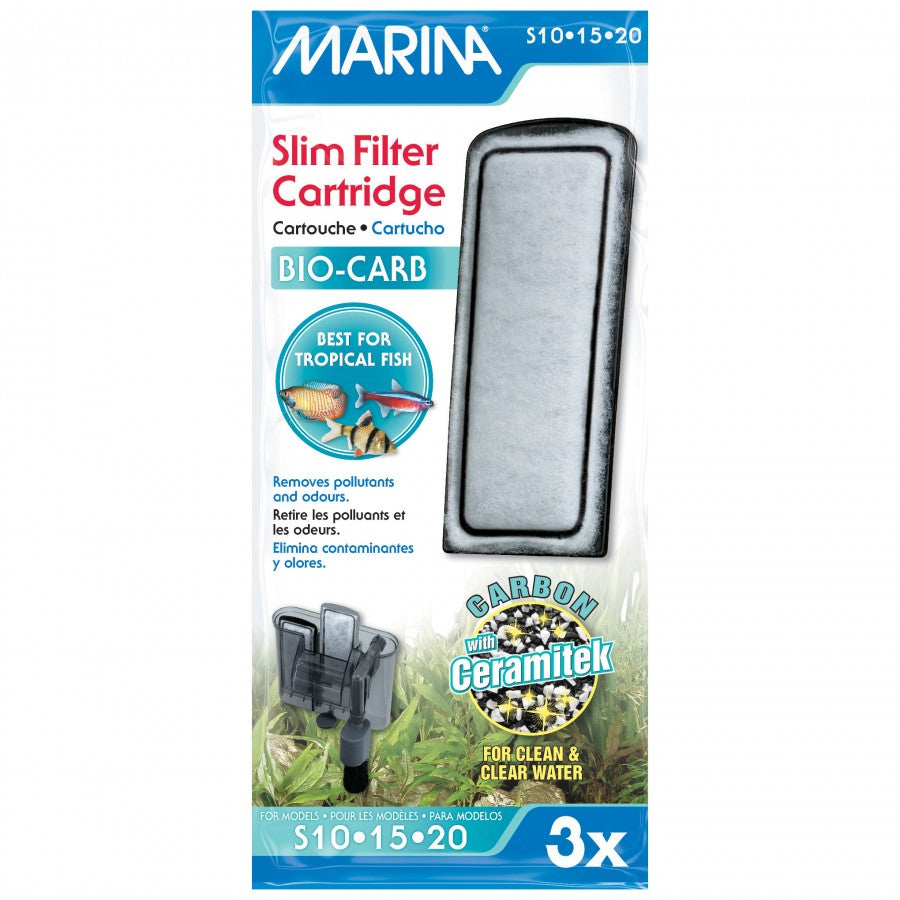 LocalID_60199 Marina - Bio Carb Cartridge for Slim Filters - 3pack