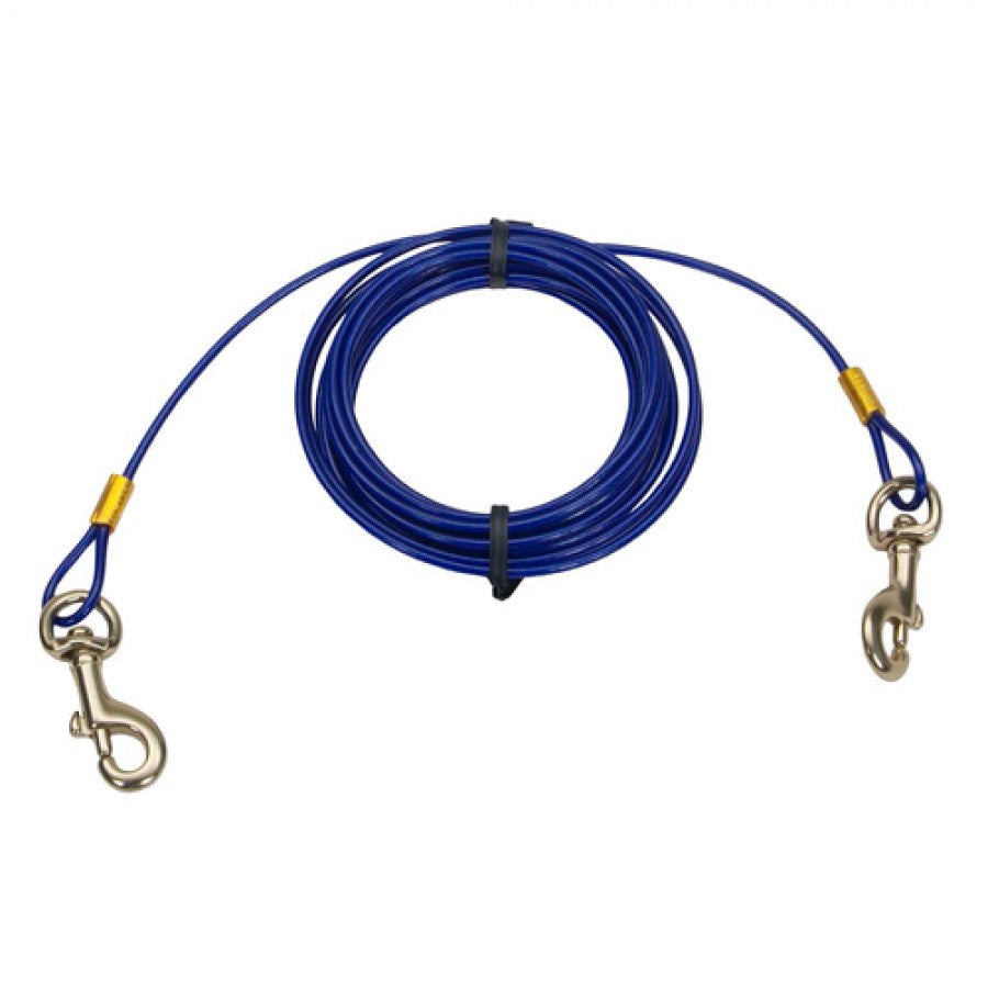 LocalID_35636 Coastal - Titan Cable Tie Out With Brass Snap - Medium 30ft