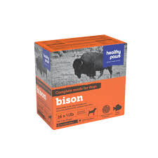 *S.O. - Up to 2 Week Wait* Healthy Paws - Frozen - Complete Dinner BISON Dog Food - 8LB