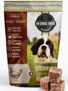 K9 Choice - Frozen - Complete Cuisine CHICKEN Plus Dog Food - 1.36KG (3lb)