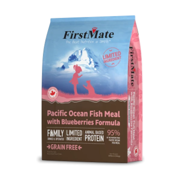 FirstMate GF LID Pacific Ocean Fish/Blueberries Dry Cat Food - 1.81KG (3.96lb)