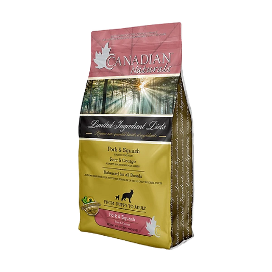 Canadian Naturals - GF LID PORK and BUTTERNUT SQUASH Dry Dog Food