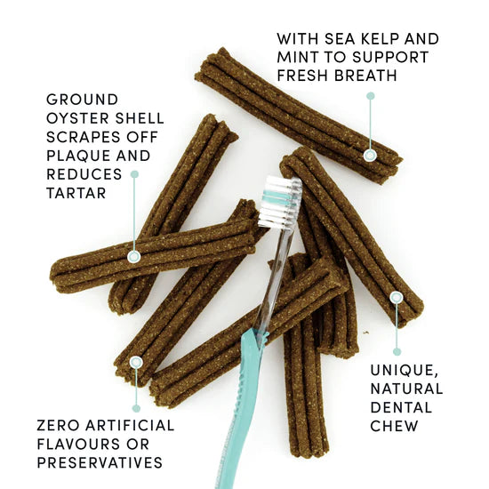LocalID_68125 Crumps' Naturals - Plaque Busters Advanced Double Fresh KELP Dog Treat - 270GM (9.5oz)
