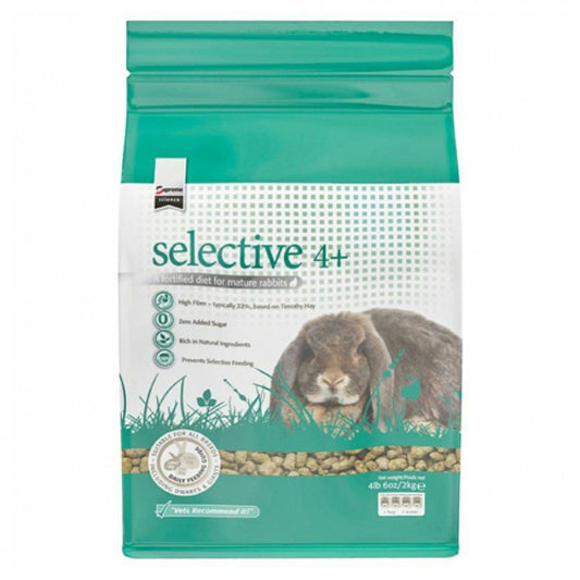 Supreme Pet Foods - Selective Fortified Rabbit Food - 4+ Diet - 2KG (4.4lbs)