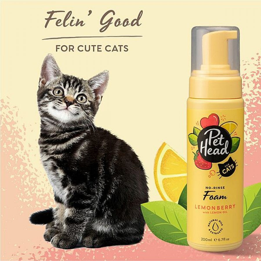 LocalID_69415 Pet Head - Felin' Good Foam for Cats - 200ML (6.7oz)