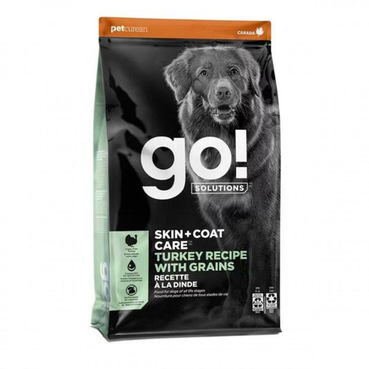LocalID_67128 Petcurean - GO! Skin and Coat TURKEY Recipe with Grains Dry Dog Food - 9.98KG (22lb)
