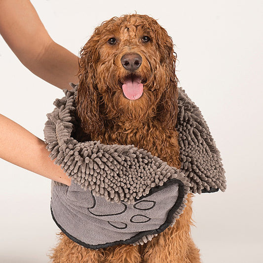 LocalID_71864 Dog Gone Smart - Dirty Dog Shammy - GRAY - 33x79CM (13x31in)