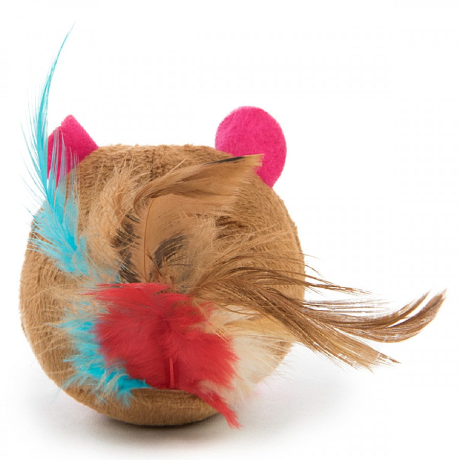 SmartyKat - Chit Chatter w/Feather & Sound Cat Toy - 8CM (3in)