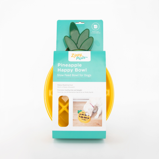 LocalID_39482 ZippyPaws - Happy Bowl Slow Feeder Pineapple