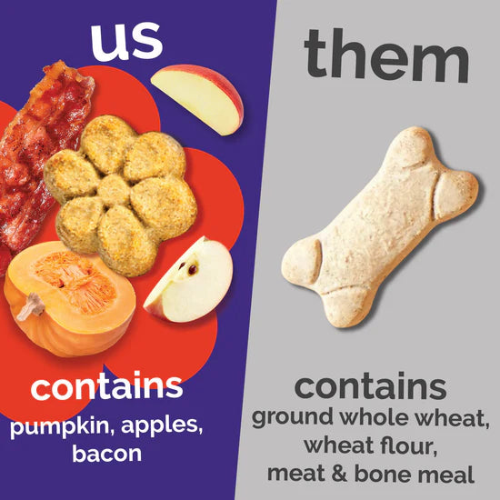LocalID_71424 Fruitables - CRISPY BACON and APPLE Crunchy Dog Treats - 198GM (7oz)
