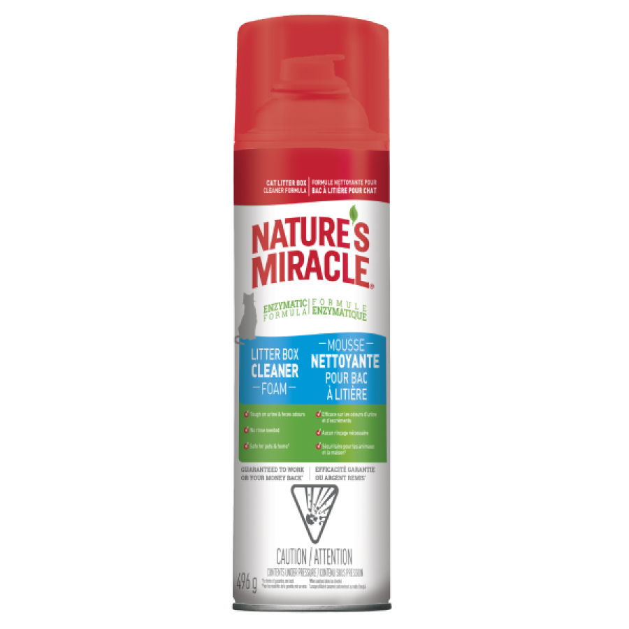 LocalID_45788 Nature's Miracle - Cat Litterbox Cleaner Foam Aerosol - 496g (17.5oz)