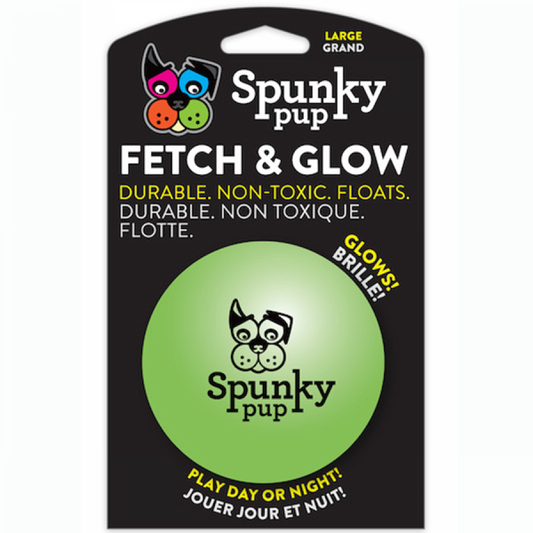 LocalID_39484 Spunky Pup - Fetch and Glow Ball - Medium 6.5cm (2.6in)