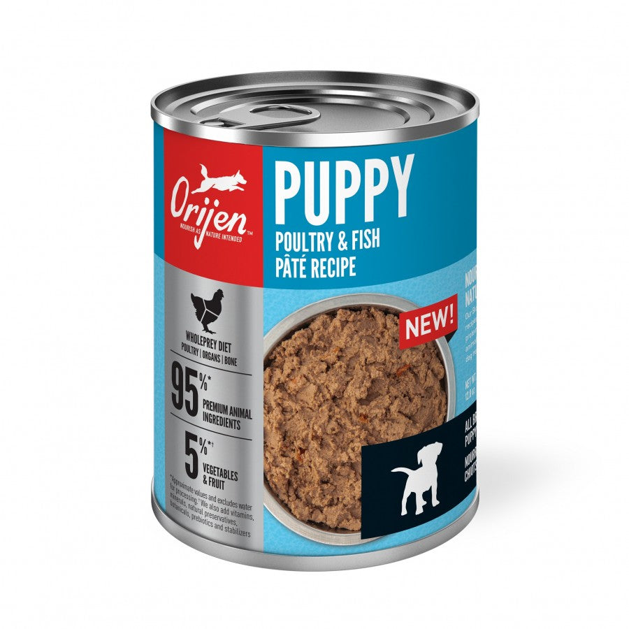 *S.O. - Up to 2 Week Wait* Champion Foods - Orijen - Puppy POULTRY & FISH PATÉ Recipe Wet Dog Food - 363GM (12.8oz) x12 CASE