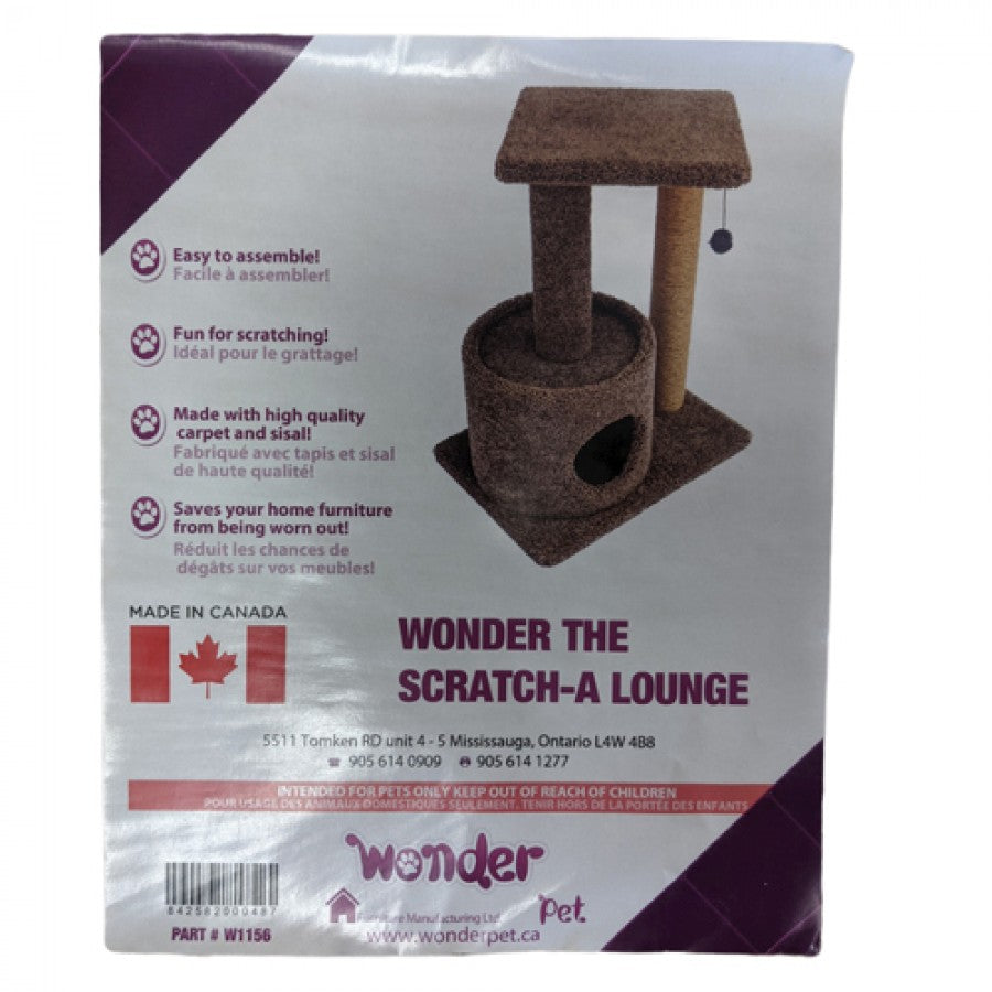 *DISC* Wonder Pet - Wonder Scratch-A-Lounge Cat Tree - 74CM (29in) Tall