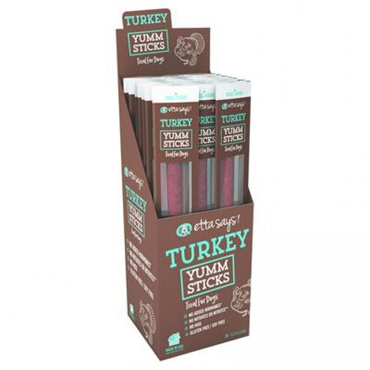 *S.O. - Up to 2 Week Wait* Treat Planet - Yumm Sticks TURKEY Dog Treats - 21GM (.75oz) x24 Case