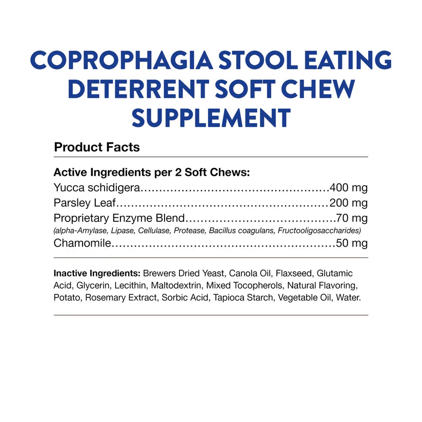 NaturVet - Soft Chew Coprophagia Deterrent & Breath - 198GM (6.9oz) - 90CT