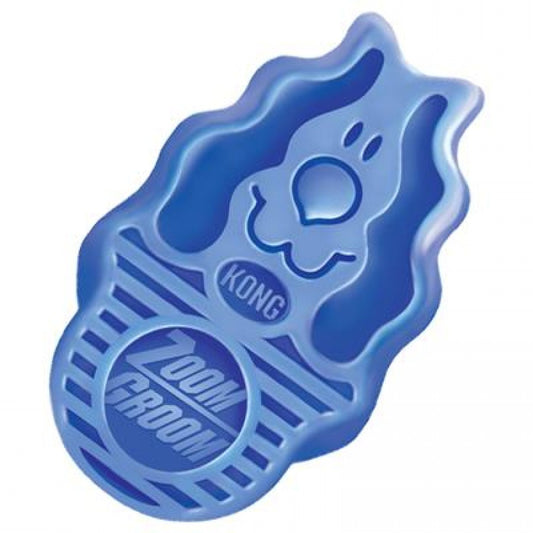 LocalID_32610 KONG - Zoom Groom Soft Dog Curry Brush - BOYSENBERRY - 12CM (4.7in)