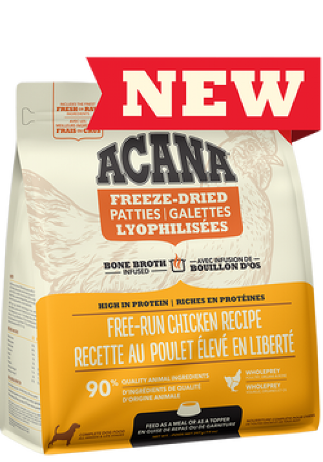 Champion Foods - Acana Freeze Dried Morsels FREE-RUN CHICKEN Dog Food - 227GM (8oz)