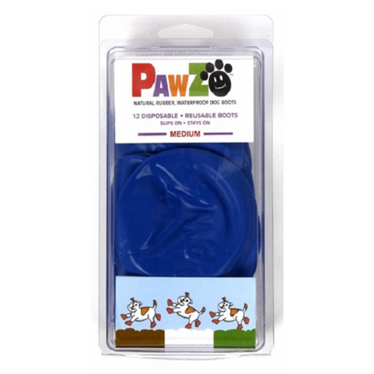 LocalID_36240 Pawz - MEDIUM Rubber Dog Boots - BLUE