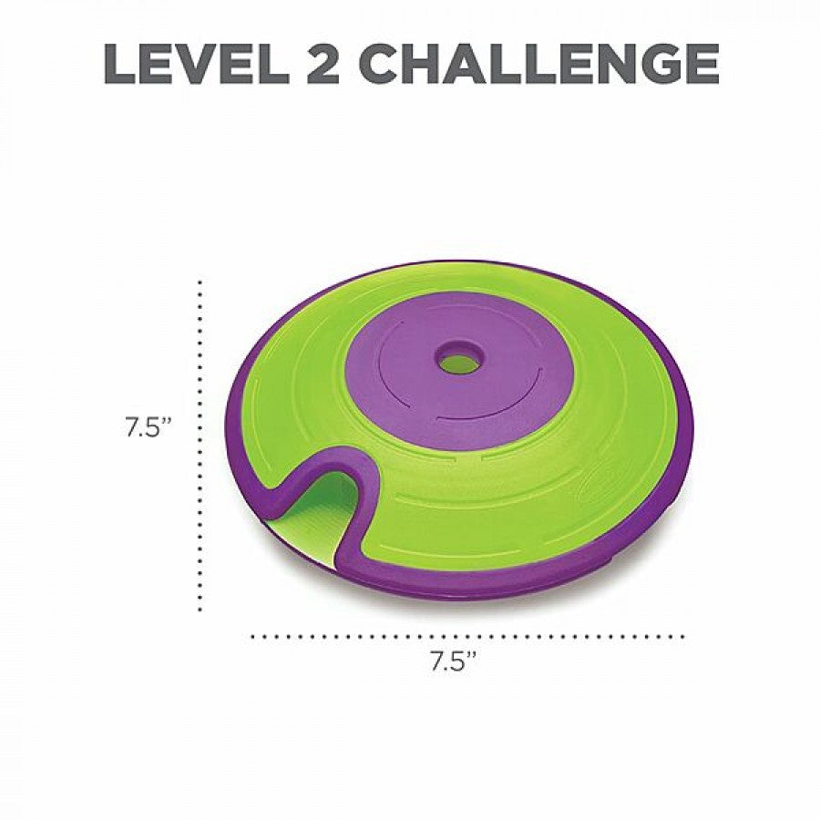 LocalID_70016 Nina Ottosson - Treat Maze Puzzle Dog Toy - GREEN and PURPLE - 19CM (7.5in)