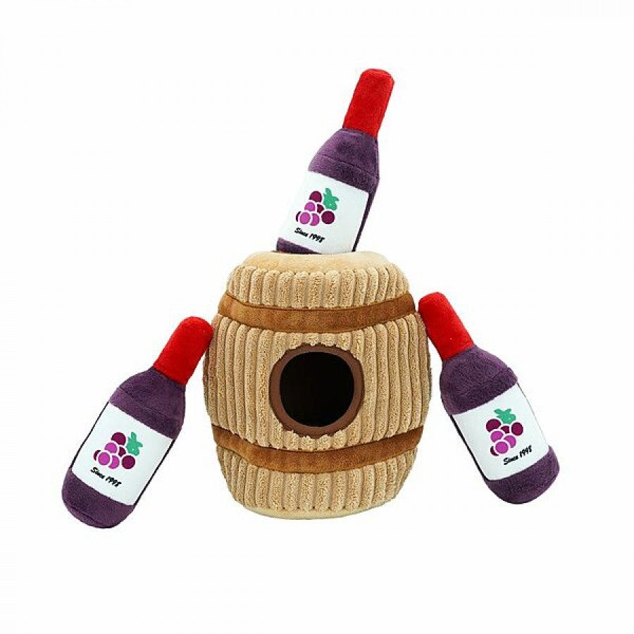 *S.O. - Up to 2 Week Wait* HugSmart - Puzzle Hunter Autumn Tailz Wine Barrel Dog Toy - 22CM (8.75in)