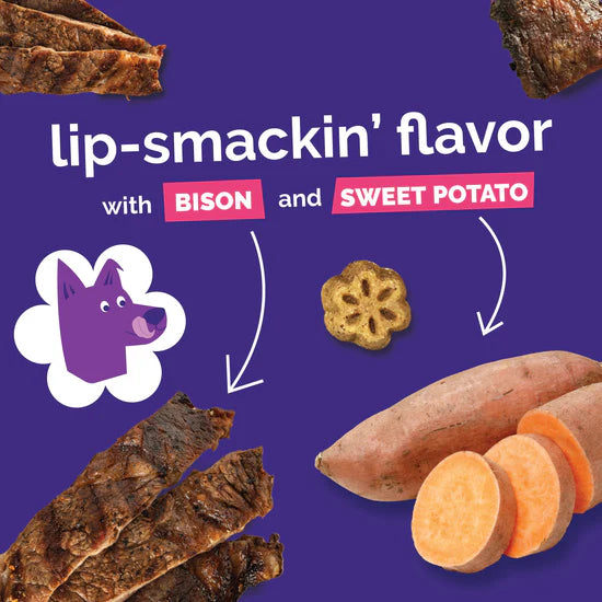 LocalID_71513 Fruitables - Skinny Minis GRILLED BISON Chewy Dog Treats - 141GM (5oz)