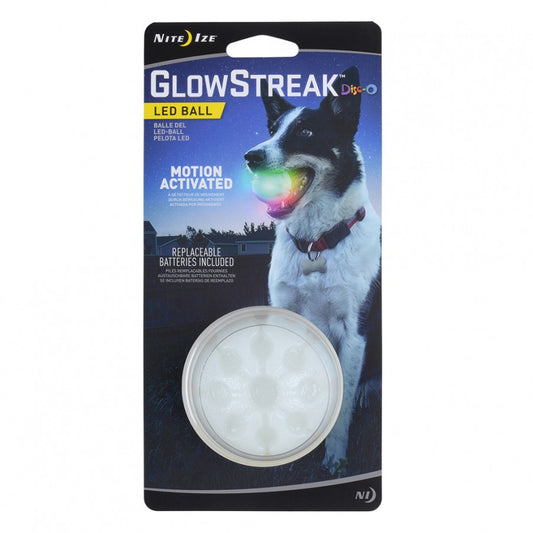 Nite Ize - Glow Streak LED Ball Dog Toy - DISC-O - 6.5CM (2.5in)