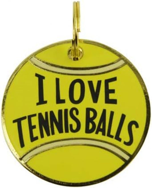 LocalID_70497 Primitives by Kathy - Tennis Balls Collar Charm - 2.5CM (1in)-1
