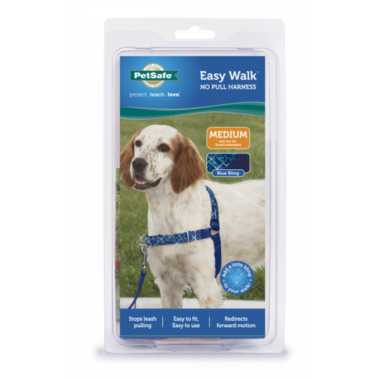 PetSafe - Deluxe Easy Walk Harness - STEEL - MEDIUM