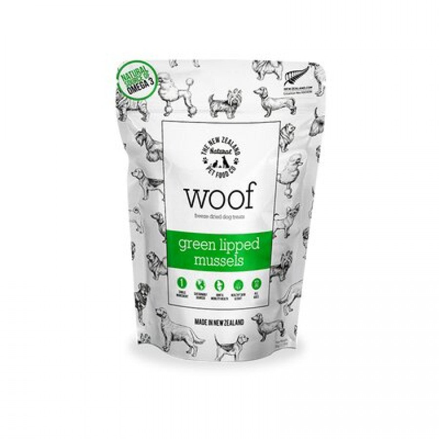 New Zealand Natural Pet Food Co - Woof - GREEN LIPPED MUSSELS Dog Treat - 50GM (1.76oz)