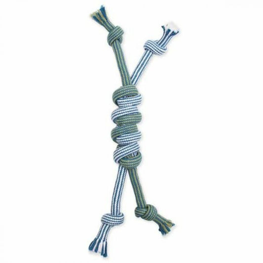 LocalID_64567 Mammoth - Double Rope Extra Monkey Fist Bar Dog Toy - SMALL